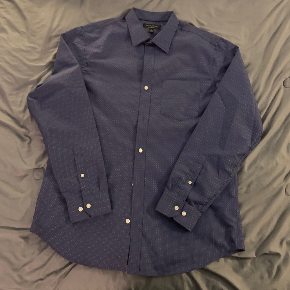 Dark Blue Banana Republic Button Up